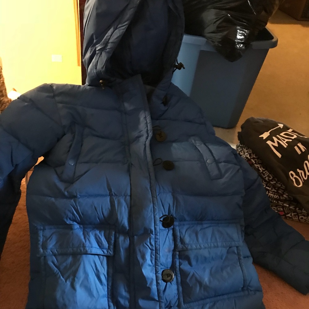 Blue winter coat