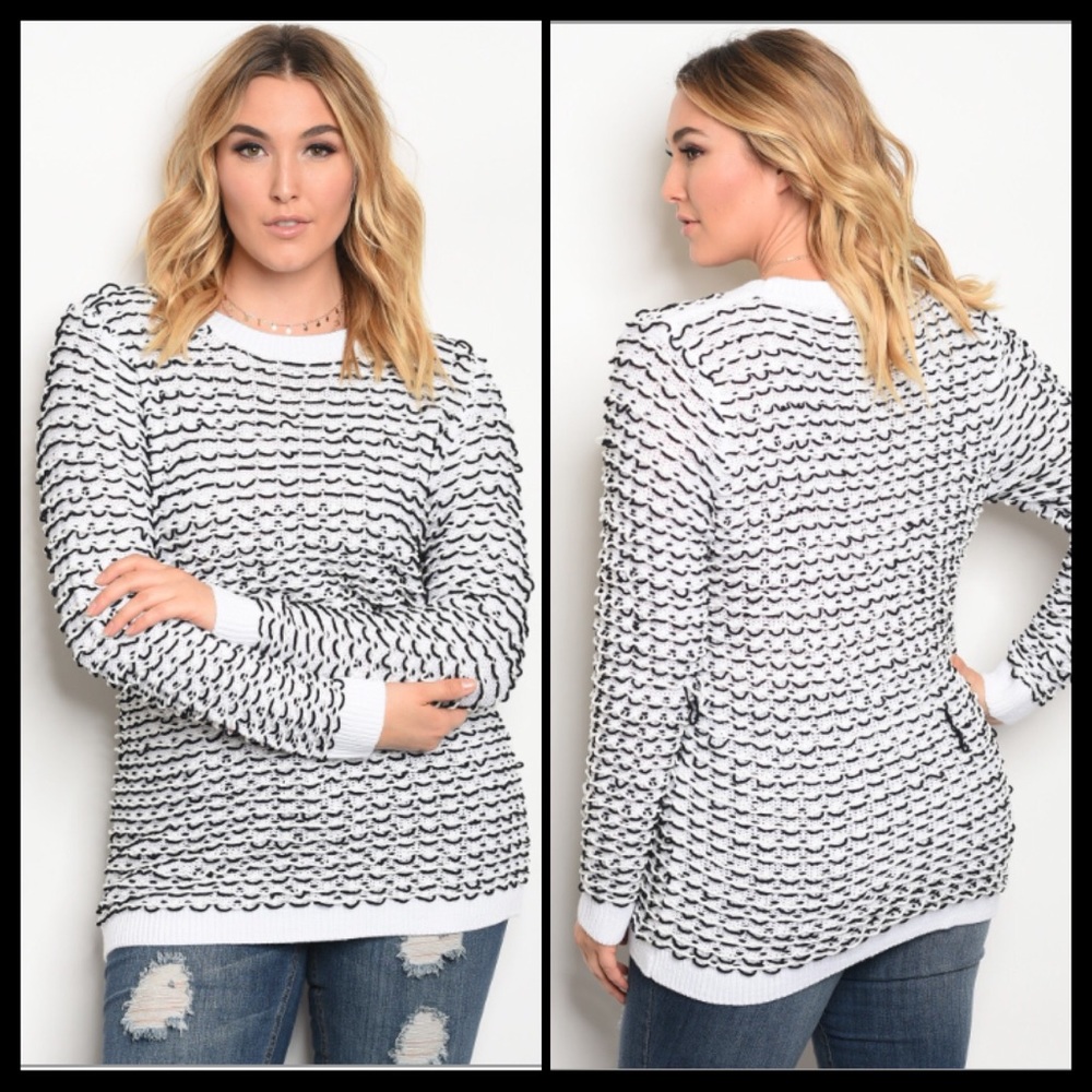 Plus Size Knit Sweater