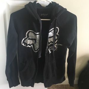 Fox zip up hoodie