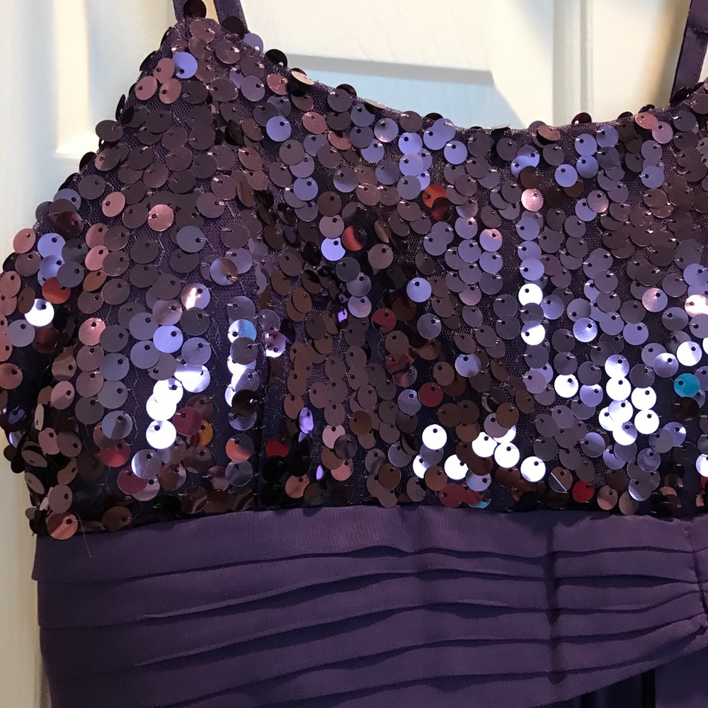 Purple sequin Party Dress - Never Worn- size small