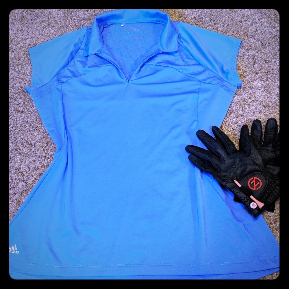 Adidas golf polo (lavender)