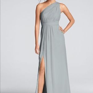 {Davids Bridal} Long One Shoulder Dress
