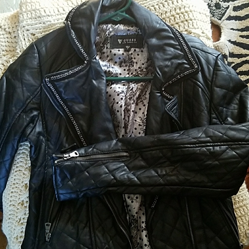 Leather Guess jacket