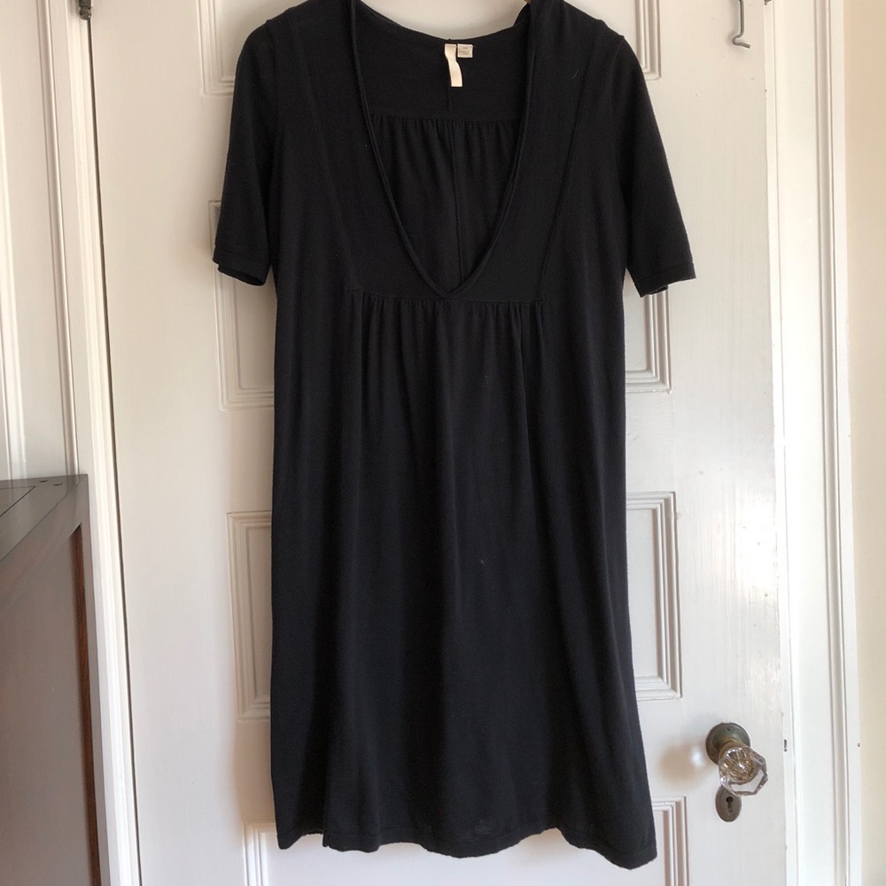 Black hooded sweater dress - Pure Jill