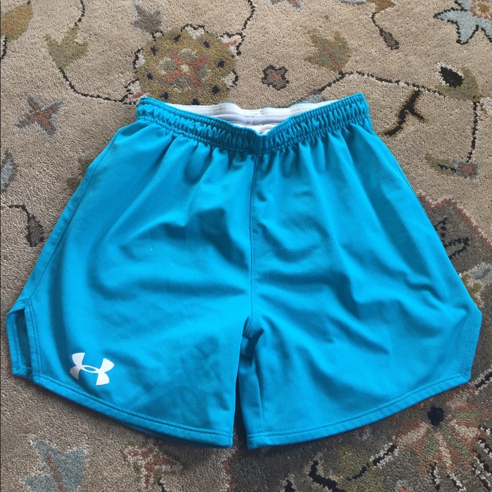 Under armour small blue shorts