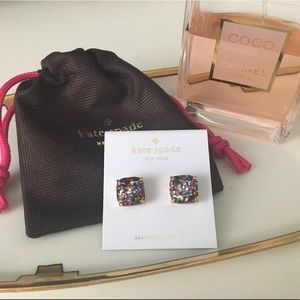 Kate Spade Confetti Multi Glitter Stud Earrings