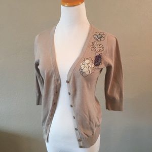 Merona Flower Detail Cardigan