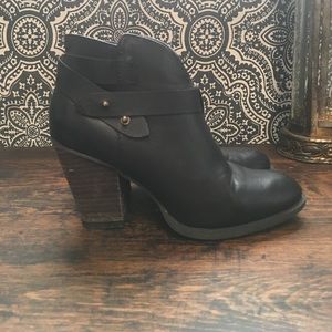 Black ankle boots
