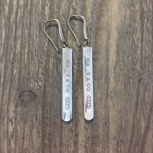 Authentic Tiffany & Co. 1837 Bar Drop Earrings