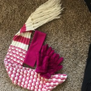 Scarf, Headband, & Gloves Set