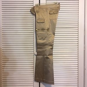 Beige metallic Cache pants