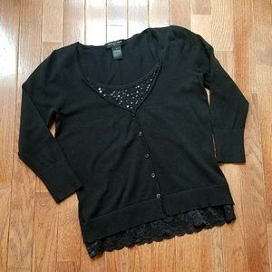 August Silk knit pullover top