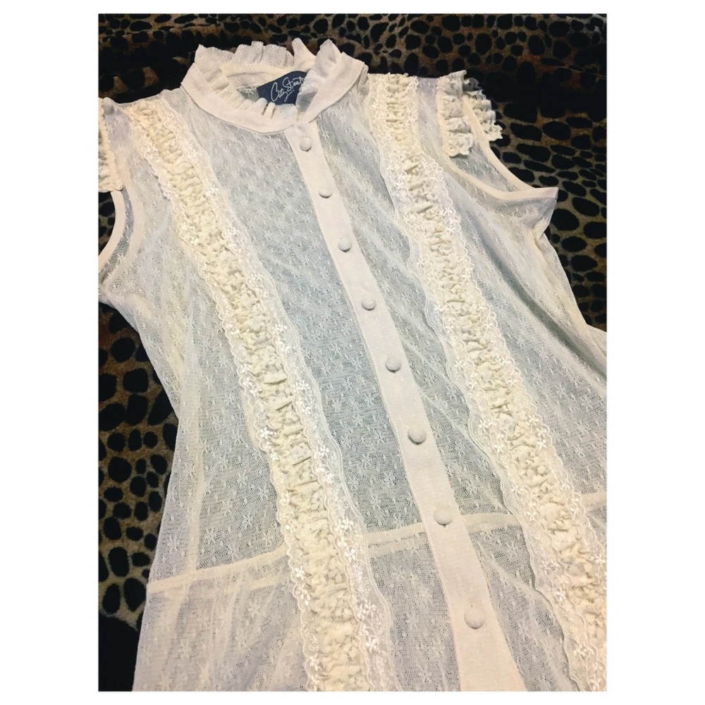 Cream Lace Shirt