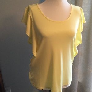 NY collection yellow dress top