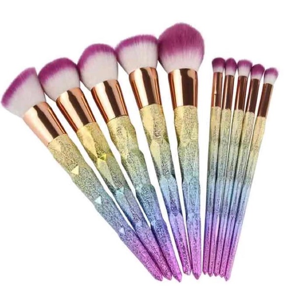New  10pcs Beauty High Quality Makeup Brushes - Picture 2 of 7