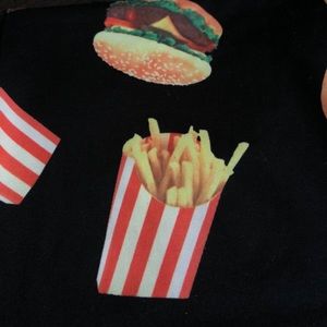 Cool cheeseburger and Fries XL leggings