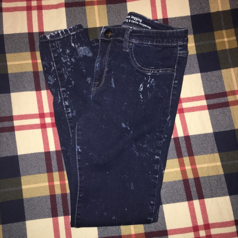 Mossimo Size 8 Acid Wash Denim Jeggings