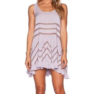 Free people lavender trapeze dress