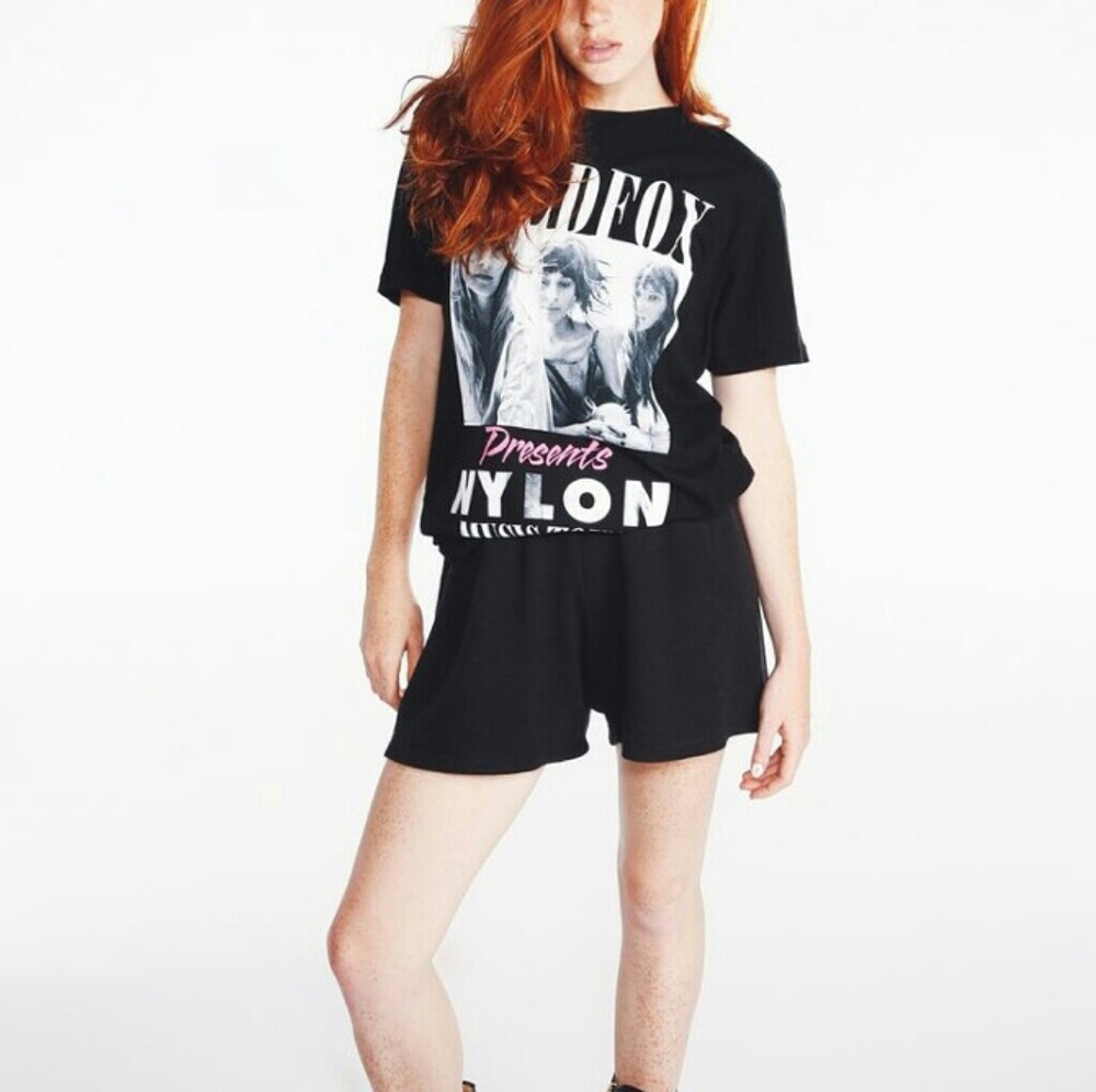 RARE Wildfox Presents Nylon Music Tour tee sz L - Picture 1 of 8