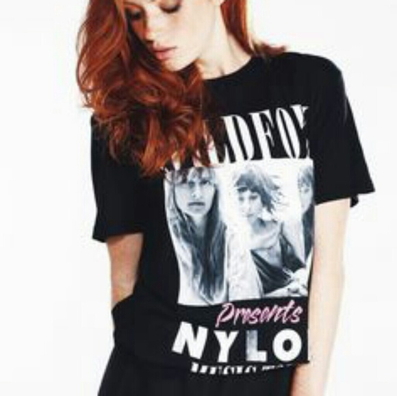 RARE Wildfox Presents Nylon Music Tour tee sz L - Picture 2 of 8