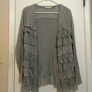 Urban Outfitters Pins and Needles Gray ruffle card