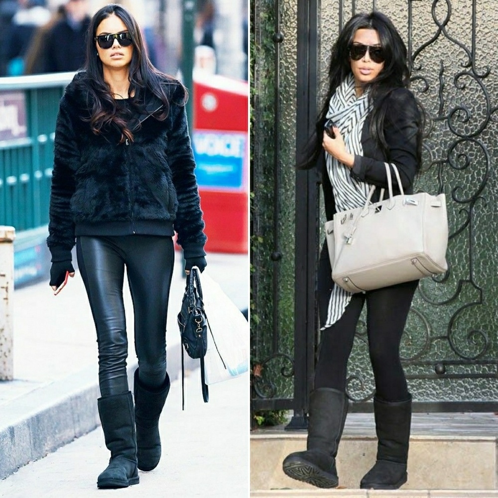UGG tall boots size 8 BLACK
