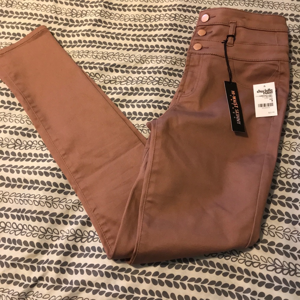 Hi-Waist Skinny Refuge Jeans