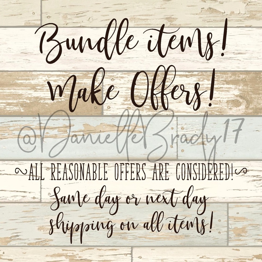 Bundle items! Make offers!