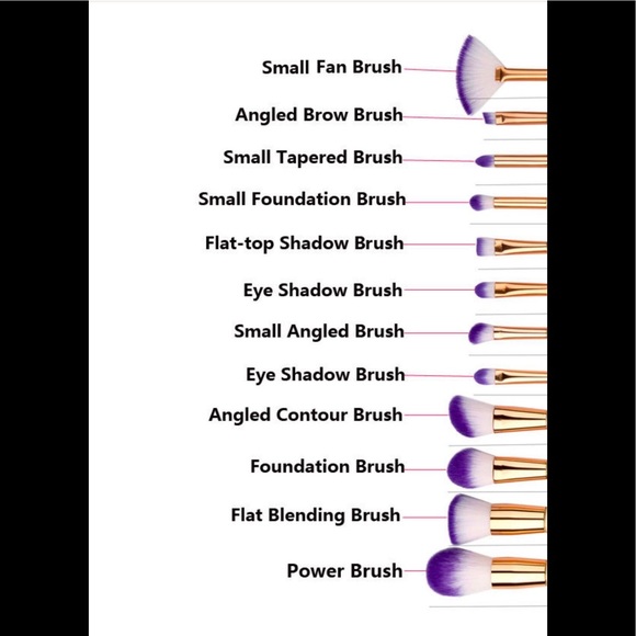 New 12pc High Quality Makeup Brushes - Picture 4 of 4