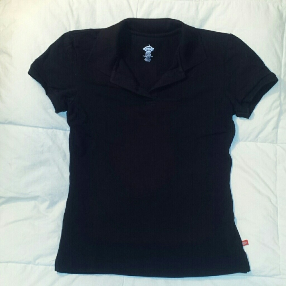 Dickies black girls polo/uniform shirt