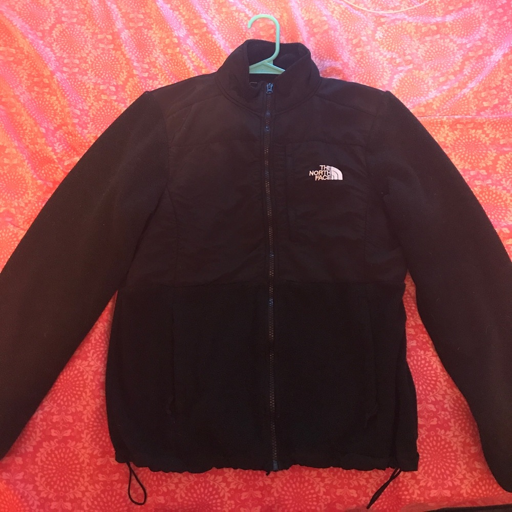 Womens Black north face denali jacket medium