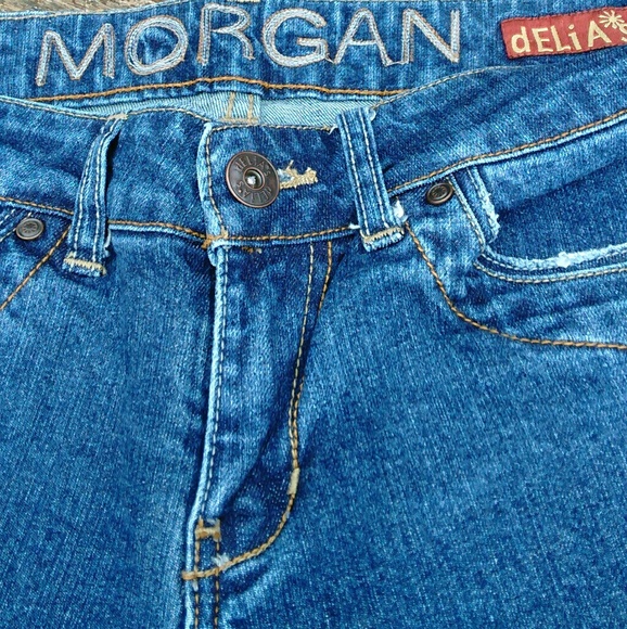 Delias Morgan Skinny Dark Wash Jeans Size 5/6 - Picture 6 of 8