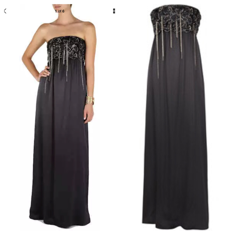 ANTIK BATIK *Laria black embellished gown dress XS