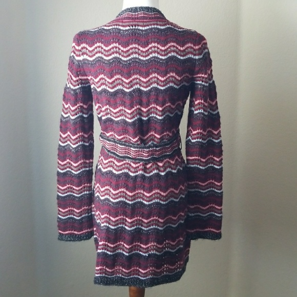 INC Long Patterned Cardigan - Picture 2 of 3