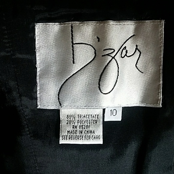 B'ZAR ELEGANT DRESS SIZE 10 BLACK GOWN - Picture 3 of 8