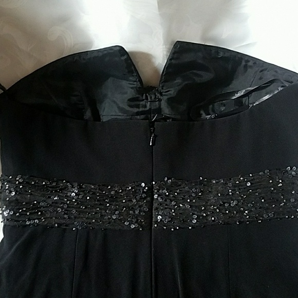 B'ZAR ELEGANT DRESS SIZE 10 BLACK GOWN - Picture 5 of 8