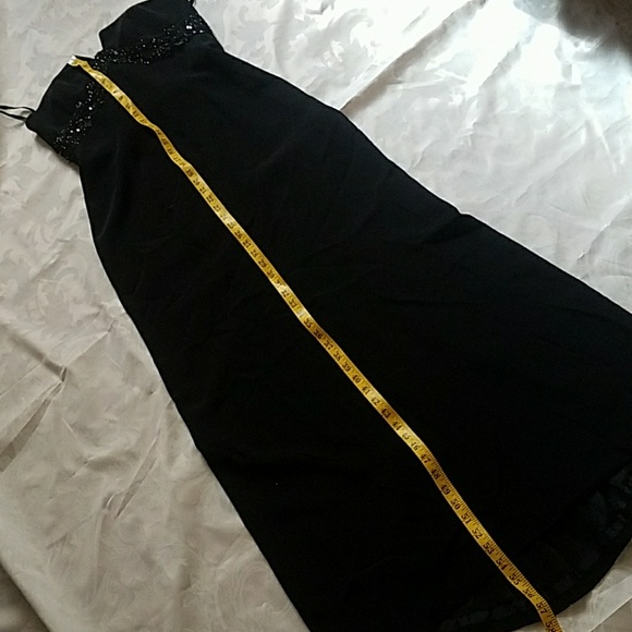 B'ZAR ELEGANT DRESS SIZE 10 BLACK GOWN - Picture 8 of 8