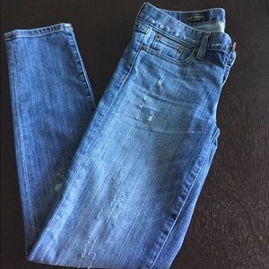 J.Crew Toothpick distressed Jean (26 ankle)