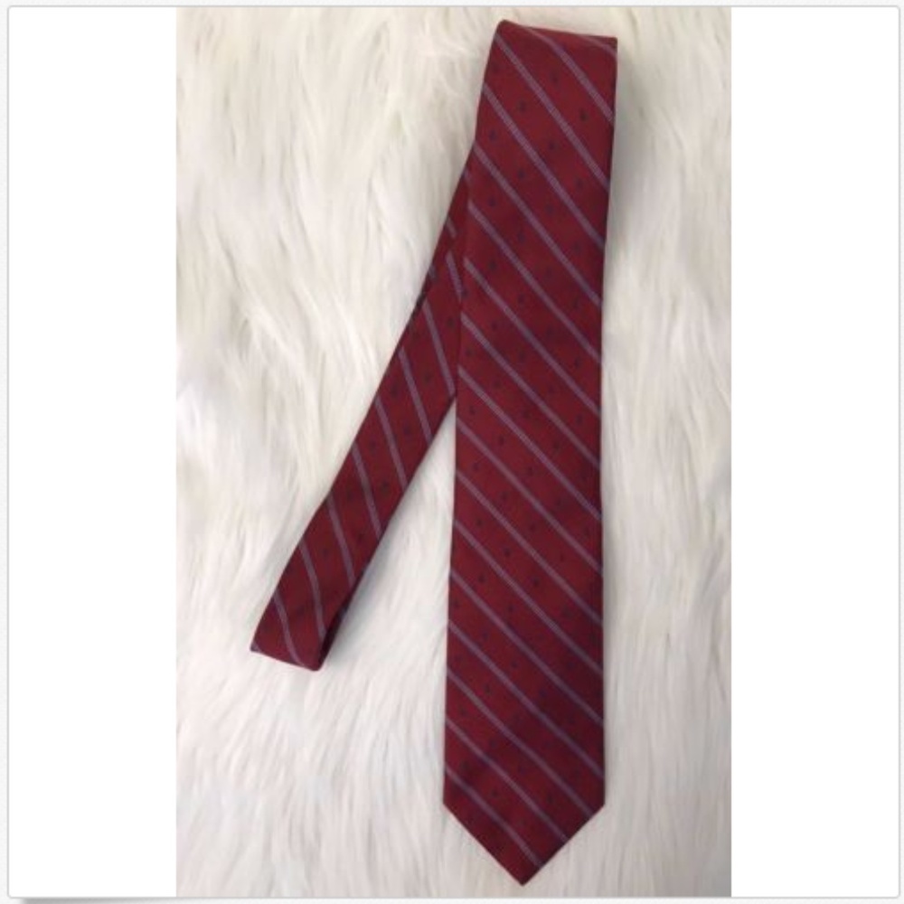 Brooks Brothers '346' Pure Silk Red Anchor Tie