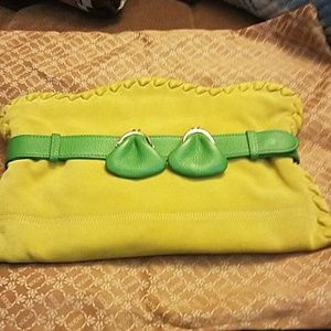 Large suede Bodhi clutch