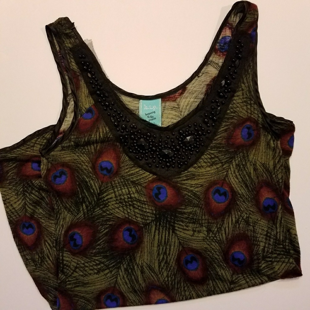 H.I.P Nordstrom BP Peacock Hi Low Tank