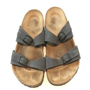 Birkenstock Blue Leather Sandals