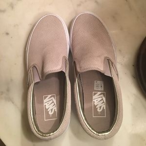 Vans slip on perforated suede