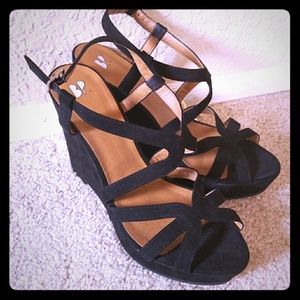 Platform wedge sandals