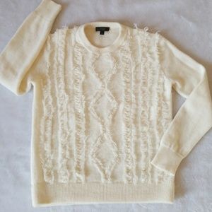 Beautiful J.CREW fringe detail sweater