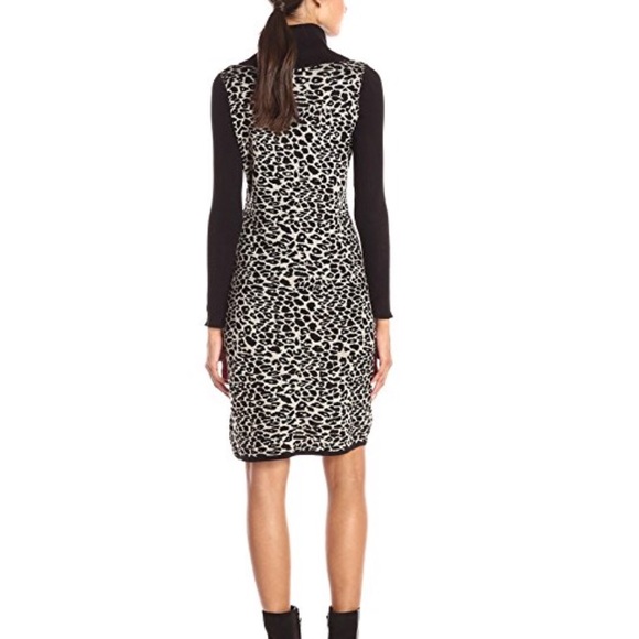 Calvin Klein Leopard Print Sweater Dress NWT - Picture 3 of 8