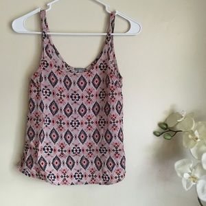 Charlotte Patterned Crepe Tank