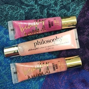 Victoria’s Secret lipgloss. Price for all three