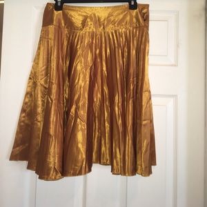 Golden Vertigo Paris Satin Skirt