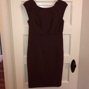 Knee length Merlot colored Limited dress